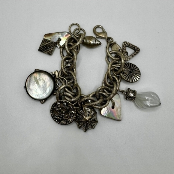 Charmed Vintage Gunmetal Chico’s Bracelet - Picture 4 of 6